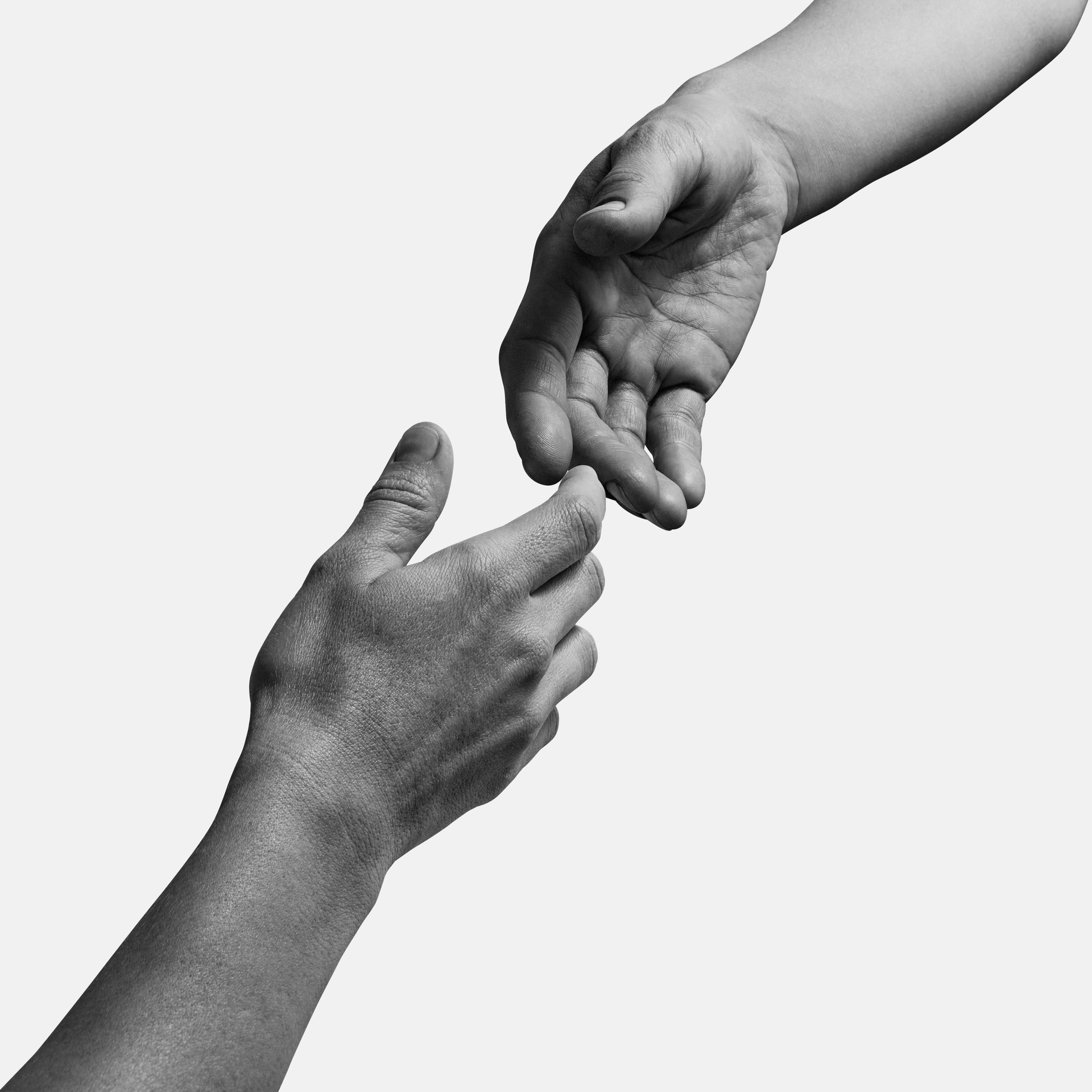 Metaphor of assistance and teamwork.